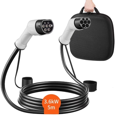 Harga yang bagus Tipe 2 ke Tipe 2 Kabel Pengisian Ev 16A 220V 5M Kabel Pengisian Mobil EV on line