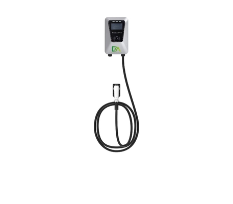 Harga yang bagus Aksesoris Pengisian EV Standar Eropa 7kw Screen 4g Terhubung Single Gun AC Charger Station on line