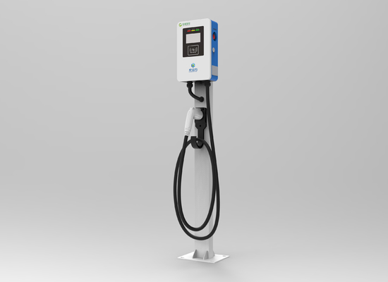 Harga yang bagus Putih Dan Biru 7KW AC EV Charger Tumpukan Untuk Kantor Hotel Parkir on line