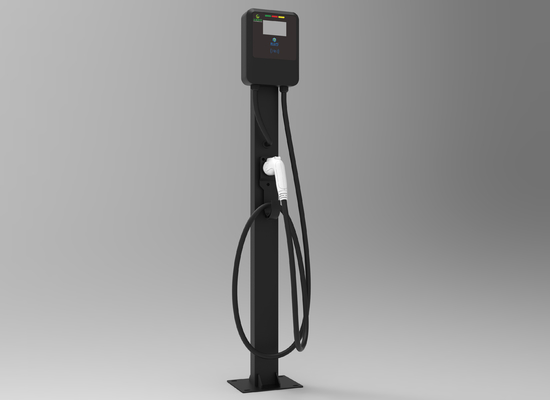 Harga yang bagus 11KW AC EV Charger Card Swipe Type1 Type2 Komersial Pemasangan Lantai Publik on line