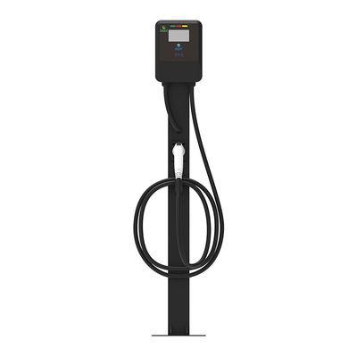Harga yang bagus Dukungan Kartu Kredit Pengisi Daya Mobil Listrik 7KW Black Ac Fast Charger on line