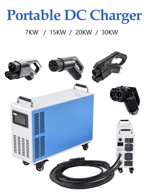 Harga yang bagus Gbt V2v 20kw 30kw OCPP Portable DC EV Charger Mobile Electric Vehicle Charger on line