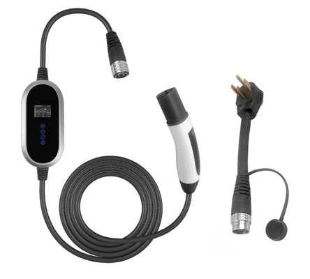 Harga yang bagus 50A 240V 16ft NEMA 14-50P Mobile Ev Car Charger Portable Tesla Car Charger on line