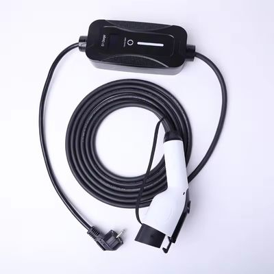 Harga yang bagus Steker Pengisi Daya EV Portabel 32A 7kW Adaptor Steker CEE 3 Pin Inggris/UE yang Dapat Dipertukarkan IP66 OCPP1.6 untuk Pengisian Daya Tempat Parkir Armada On line