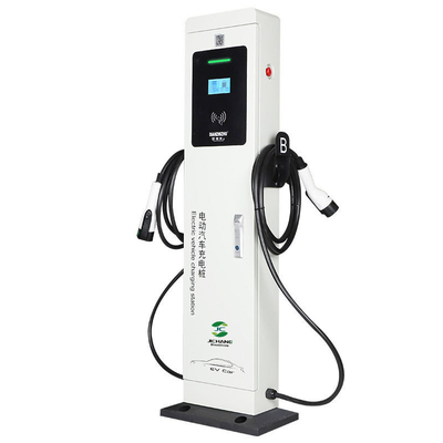 Harga yang bagus Stasiun pengisian EV berdiri di lantai 7KW 22kw Tipe 2 Tipe 1 Tumpukan pengisian mobil listrik on line