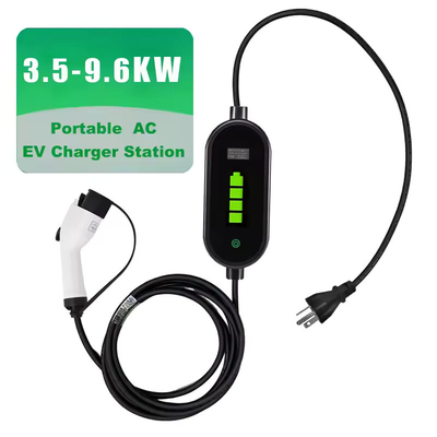 Harga yang bagus 3.5KW 9.6KW Portable Electric Car Battery Charger 16A 40A EVSE Sae J1772 Tipe 1 on line