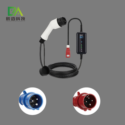 Mckee EV Portable Electric Vehicle Charger 3 Phase Konektor Pengisian Mobil Tipe 2
