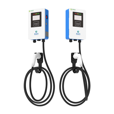 7KW / 32A Baterai pengisian kendaraan listrik bermesin tunggal bermesin biru dan putih