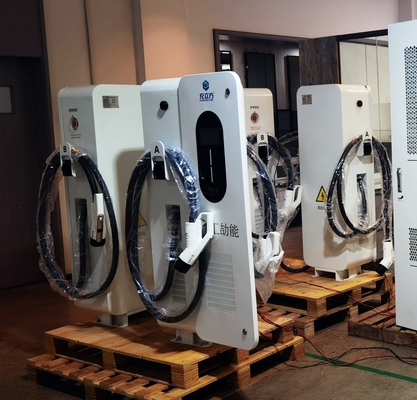 Harga yang bagus 120kw Dual Gun Electric Car Charger Lantai Pengecas Cepat Disesuaikan on line