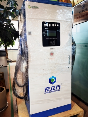 Harga yang bagus 60kw New Energy Double Gun Vertical Electric Vehicle Charging Stack Commercial DC Charging Stack on line