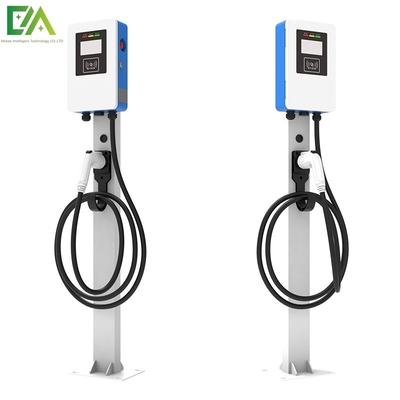 Tipe 1 Tipe 2 7KW 11KW 21KW Kolom Biru Dan Putih / Tipe Lantai Senapan Tunggal Kendaraan Listrik AC Tumpukan Pengisian