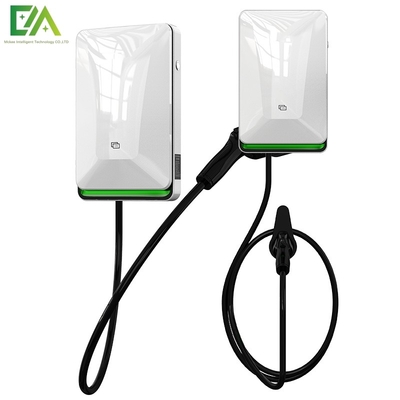 Harga yang bagus 7KW 11KW 22KW Pearl White Wall Mounted Electric Vehicle Single Gun AC Charging Pile / Mobile Charger on line