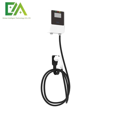 7KW 11KW 22KW White Wall-Mounted Electric Vehicle Single Gun AC Charging Stack Pembuatan Ponsel Rumah Tangga