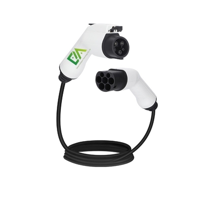 Harga yang bagus Double Gun Head Eu Ac Ev Portable Chargers 16A 32A 3.5Kw 7Kw Mobile Ev Charger Plug Type 2 Ev Kabel Pengisian Mobil on line