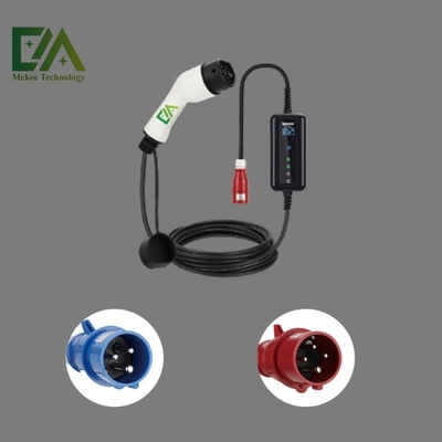 Home EV Aksesoris Mobil Tipe 2 Pengisi daya mobil listrik Ev 32A 7Kw Tingkat 2 Pengisi daya portabel
