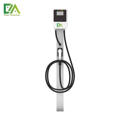 Harga yang bagus Komersial Rumah Tangga Putih 7KW/11KW/22KW Single-Gun Vertical Electric Extrical AC Pile on line
