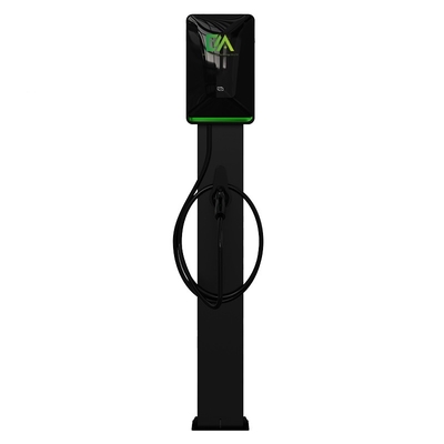 Harga yang bagus 7KW 11KW 22KW Pearl White Column / Lantai Standing Single Gun Kendaraan Listrik AC Charging Stack on line