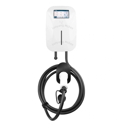 7KW RFID Fireproof ABS Wall Mounted Electric Ac Charger Kondisi Baru Rumah Charger Waterproof Screen Operasi Board Tumpukan pengisian