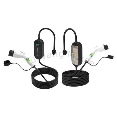 6-32A arus disesuaikan 3.5kW 7kW 11kw AC Rumah Portable Car Charger Type 2 Car Charger