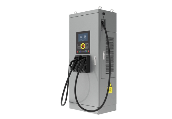 Harga yang bagus Kendaraan Energi Baru Rumah Pengecas Mobil Listrik Luar DC Stasiun Pengisian Mobil 120kW 240kW CCS2 Antarmuka Standar Kelas IP54 on line
