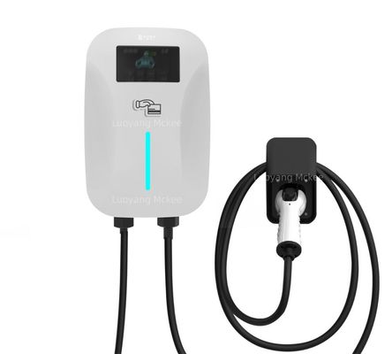 Harga yang bagus Wallbox AC EV Charger dengan panjang kabel 5m 4,3 inci Smart Display dan perlindungan IP65 untuk penggunaan rumah dan komersial on line