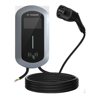 Mode 3 22KW 3 Phase European Standard Electric Vehicle Charger Type 2 Stasiun Pengisian Kendaraan Listrik Wall Box Stasiun Pengisian Listrik