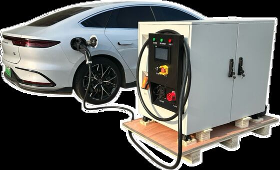 Harga yang bagus Maxpower 60kW Rating Power 65kWH Kapasitas IP55 Perlindungan Mobil EV Charger Stasiun Pengisian Portable on line