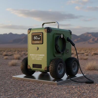 Pengisi daya mobil EV 60kW dengan perlindungan IP54 dan kapasitas 26kWH untuk pengisian darurat EV portabel