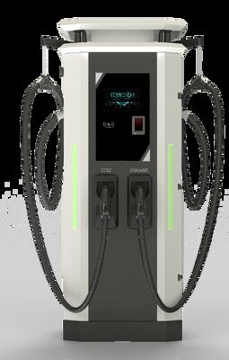 Harga yang bagus Penampilan kelas industri premium, tahan cuaca & operasi stabil yang tahan lama
80kW Dual-gun EV Charger on line