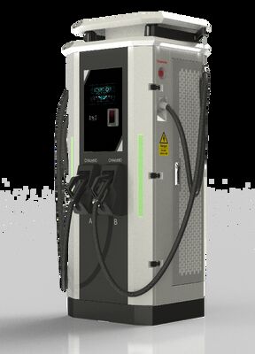 Harga yang bagus 120kW DC Fast Charger untuk Kendaraan Listrik dengan Konektor Swing-Arm Dual dan Layar 7 inci dengan Kecerahan Tinggi on line