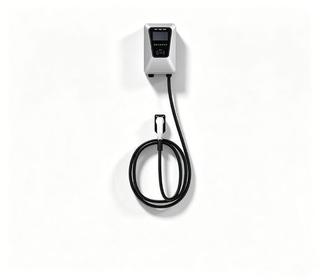 Harga yang bagus 32A 7KW Silver Single Port EV AC Charging Station Tipe kolom dinding on line