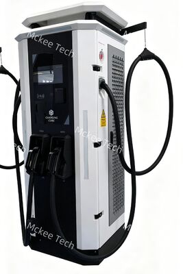 Harga yang bagus 80kW Swing-arm Structure Dual-Gun Adaptive EV Charging Pile with Intelligent Power Distribution on line