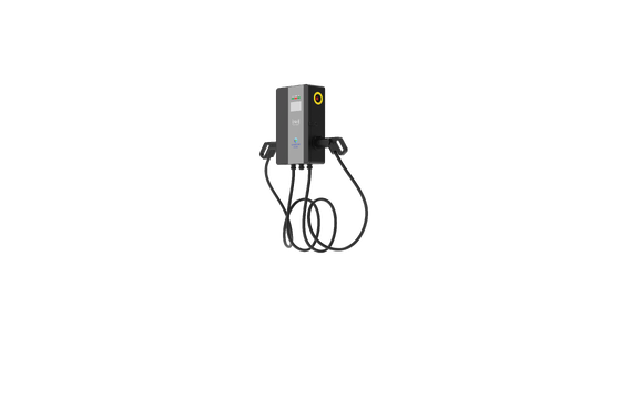 Harga yang bagus 14kW Wall-mounted Dual-gun AC Charger. layar sentuh berwarna & multi-payment, tahan UV, ideal untuk tempat parkir perumahan & komersial on line