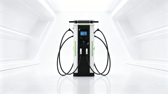Harga yang bagus Air cooling 4G Ethernet WIFI APP IP54 OCPP1.6J 10 inci layar sentuh White Dew Series DC EV Charger 120kW Stasiun pengisian cepat untuk aplikasi armada komersial parkir jalan raya On line
