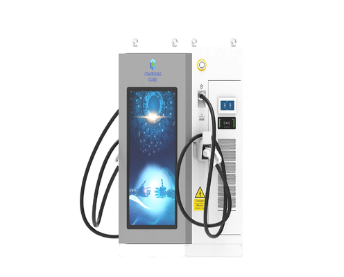 Harga yang bagus 4G Ethernet WIFI APP Advertising Screen Series DC EV Charger OCPP1.6J Air Cooling IP54 10 inci Touch Screen 120kW Stasiun Pengisian Cepat untuk Aplikasi Parkir Jalan Raya Armada Komersial On line