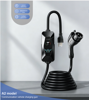 Harga yang bagus IP54 Perlindungan UL94 V0 Flame Retardant A2 AC Portable Car Charger Type1 7.6KW 6A‐32A 85V‐265V Input 1.68 Inch LCD Display EV Charger On line