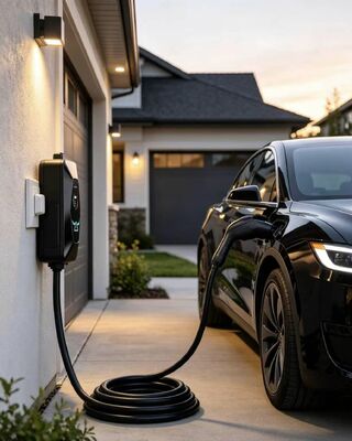 Harga yang bagus Type1 A2 AC Portable EV Charger 11.5KW 6A‐48A 85V‐265V Input IP54 Protection UL94 V0 Flame Retardant Dengan Layar LCD 1,68 Inch On line