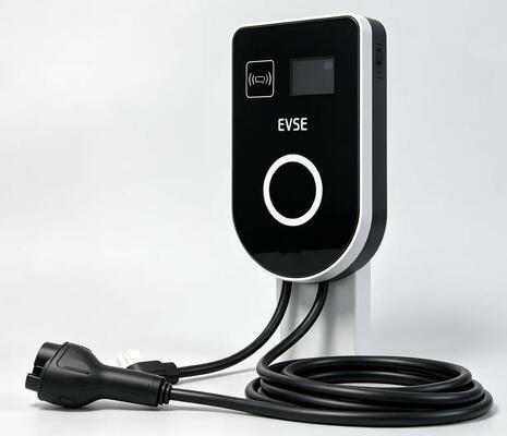 Harga yang bagus 22kw 32A 380V Pengisi Daya EV Tipe U Dipasang di Dinding dan Kolom Stasiun Pengisian Daya AC Tipe 2 IP54 UL94 V0 Layar LCD 4,59 Inci On line