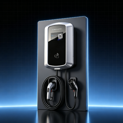 Harga yang bagus Stasiun pengisian daya J8 AC Anti Salt Spray Type1 EV Charger 9.6kw 40A 85V sampai 265V IP54 5.64 inci LCD Display untuk Skenario Pengisian Daya Bisnis Rumah On line