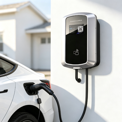 Harga yang bagus Anti Salt Spray J8 AC Charging Station Wall Mounted Column Mounted Type1 EV Charger 11.5kw 48A 85V sampai 265V IP54 5.64 inci LCD Display Aplikasi komersial Residential On line