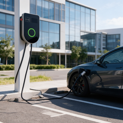 Harga yang bagus Stasiun Pengisian Daya AC Tipe Euro Tipe 2 Bentuk U EVSE Mendukung Pemasangan Dinding dan Tiang 7kW 32A 85V 265V Layar LCD 4,59 Inci IP54 Perlindungan Multi Keselamatan Komprehensif On line