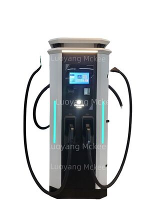 Harga yang bagus MCKEE 120kW Dual-Port DC EV Fast Charger, Stasiun Pengisian Komersial dengan Konektor Multi-Standar dan OCPP1.6J On line