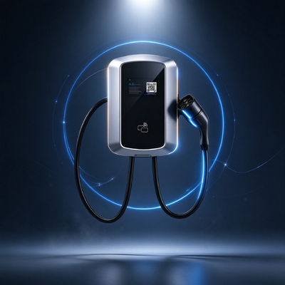 Harga yang bagus Pengisi Daya AC EV Tipe 2 7KW Tegangan Lebar 85V-265V Frekuensi Ganda IP54 Kotak Dinding Pengisi Daya Rumah On line