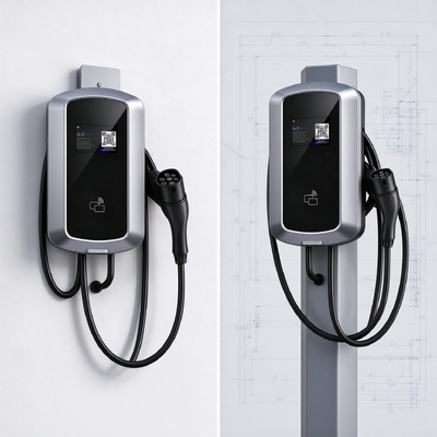 Harga yang bagus Pengisi Daya AC EV Tipe 1 7,6KW Kotak Dinding Pengisi Daya Kendaraan Listrik Rumah Standar AS SAE J1772 On line