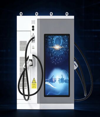 Harga yang bagus 240kW DC EV Charger 55-inci Lcd Iklan Layar Dual CCS1 CCS2 CHAdeMO GB/T untuk Bus Fleet Depot On line