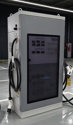 Harga yang bagus Pengisi Daya EV DC 160kW Layar Iklan LCD 55 inci Tampilan Ganda CCS1 CCS2 CHAdeMO GB/T untuk Pusat Komersial On line