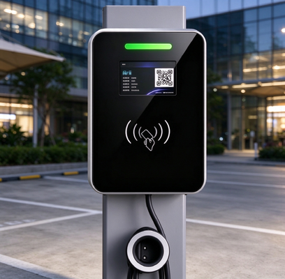 Harga yang bagus Pengisi Daya AC EV Tipe 2 22kW Unit Pengisi Daya Terpasang di Kolom Publik Tiga Fase 32A On line
